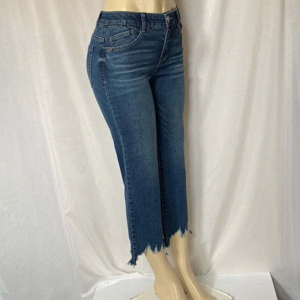 DEMOCRACY Jean Women’s Tummy Control Size 6 Chew Hem Straight Leg NWOT - Picture 3 of 9